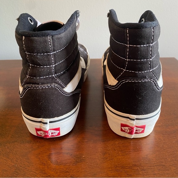 Vans Sk8-Hi High-Top Sneakers with Signature Stripe - All Canvas - Picture 3 of 8